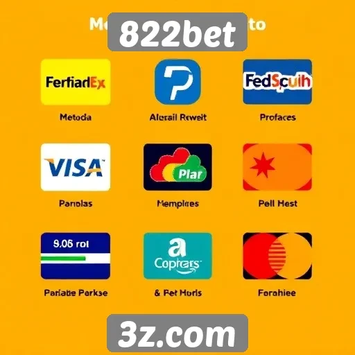 Principais métodos de pagamento aceitos pela 822bet