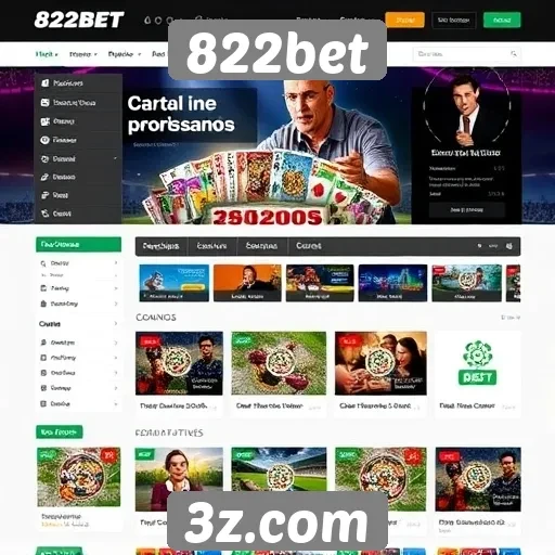 Experiência de usuário no site 822bet